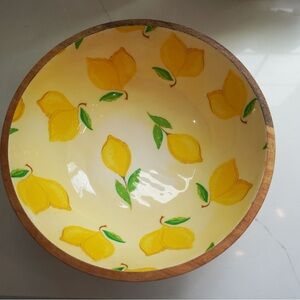 Two's Company Mango Wood Lemon Bowl
